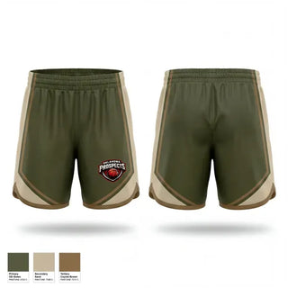 Womens Shorts, Oklahoma Prospects, Men's Basketball, Teamtime, Team time, sublimation, custom sports apparel, team uniforms, spirit wear, spiritwear, sports uniforms, custom shirts, team store, custom team store, fundraiser sports, apparel fundraiser