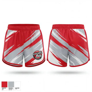 Womens Shorts, Amherst Lightning, Women's Soccer, Teamtime, Team time, sublimation, custom sports apparel, team uniforms, spirit wear, spiritwear, sports uniforms, custom shirts, team store, custom team store, fundraiser sports, apparel fundraiser