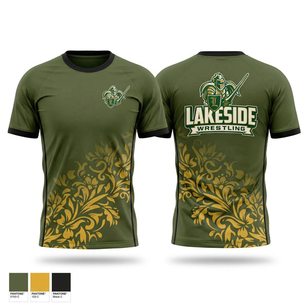 Soft Poly Tee Cotton Like Feel, Lakeside High School, Wrestling, Teamtime, Team time, sublimation, custom sports apparel, team uniforms, spirit wear, spiritwear, sports uniforms, custom shirts, team store, custom team store, fundraiser sports, apparel fundraiser