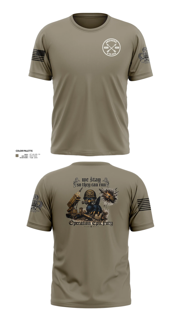 Short Sleeve Performance Shirt, A/2-43 ADA, Army, Teamtime, Team time, sublimation, custom sports apparel, team uniforms, spirit wear, spiritwear, sports uniforms, custom shirts, team store, custom team store, fundraiser sports, apparel fundraiser