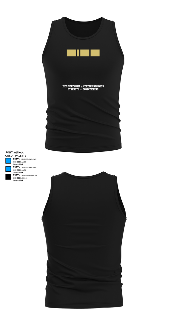 Tank Top, XIOS Strength & ConditioningXIOS Strength & Conditioning, Spirit Store, Teamtime, Team time, sublimation, custom sports apparel, team uniforms, spirit wear, spiritwear, sports uniforms, custom shirts, team store, custom team store, fundraiser sports, apparel fundraiser