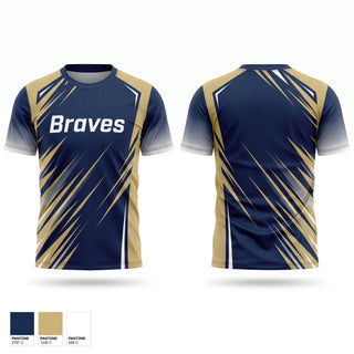 Soft Poly Tee Cotton Like Feel, Braves, Softball, Teamtime, Team time, sublimation, custom sports apparel, team uniforms, spirit wear, spiritwear, sports uniforms, custom shirts, team store, custom team store, fundraiser sports, apparel fundraiser
