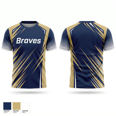 Braves Soft Poly Tee Cotton Like Feel - 1