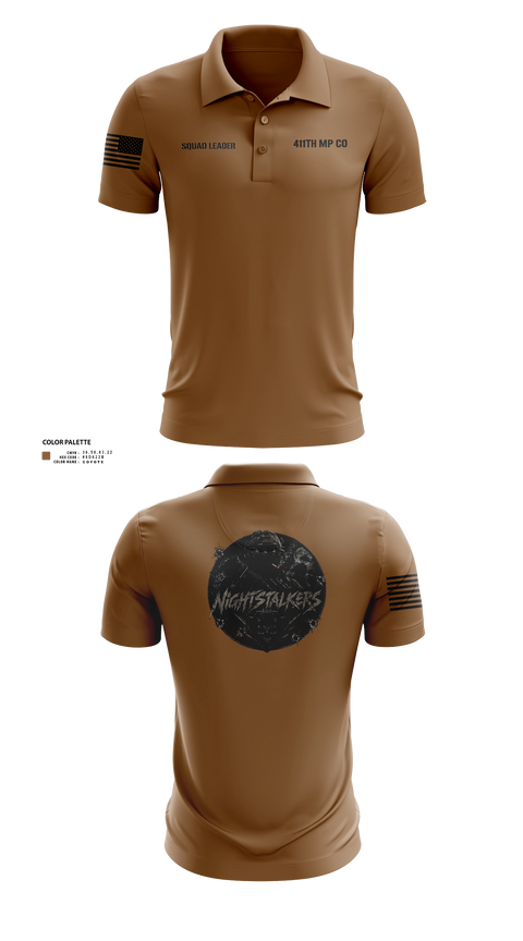 Short Sleeve Performance Polo, 411TH MP CO, Army, Teamtime, Team time, sublimation, custom sports apparel, team uniforms, spirit wear, spiritwear, sports uniforms, custom shirts, team store, custom team store, fundraiser sports, apparel fundraiser