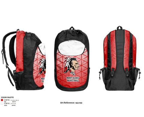 Gear Bag, Merry Acres Middle School Basketball, Women's Basketball, Teamtime, Team time, sublimation, custom sports apparel, team uniforms, spirit wear, spiritwear, sports uniforms, custom shirts, team store, custom team store, fundraiser sports, apparel fundraiser