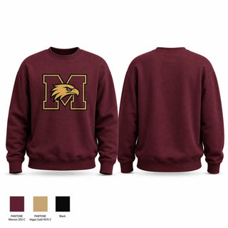 Crew Neck Sweatshirt, Milano Eagles, Baseball, Teamtime, Team time, sublimation, custom sports apparel, team uniforms, spirit wear, spiritwear, sports uniforms, custom shirts, team store, custom team store, fundraiser sports, apparel fundraiser