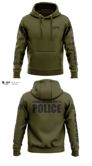 Hoodie, Yakima Training Center Police Department, Police, Teamtime, Team time, sublimation, custom sports apparel, team uniforms, spirit wear, spiritwear, sports uniforms, custom shirts, team store, custom team store, fundraiser sports, apparel fundraiser