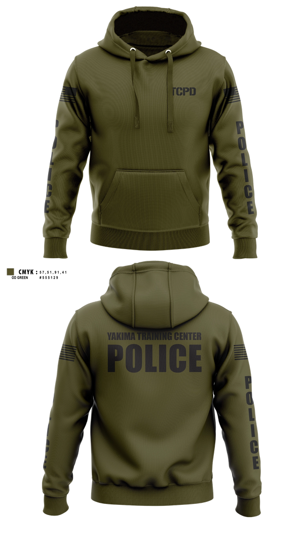 Hoodie, Yakima Training Center Police Department, Police, Teamtime, Team time, sublimation, custom sports apparel, team uniforms, spirit wear, spiritwear, sports uniforms, custom shirts, team store, custom team store, fundraiser sports, apparel fundraiser