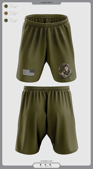 Athletic Shorts With Pockets, 1st Infantry Division, , Teamtime, Team time, sublimation, custom sports apparel, team uniforms, spirit wear, spiritwear, sports uniforms, custom shirts, team store, custom team store, fundraiser sports, apparel fundraiser