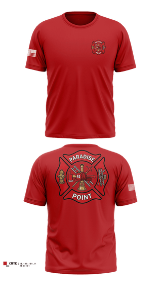 Old School Cotton Feel Shirt, Paradise Point, Fire Department, Teamtime, Team time, sublimation, custom sports apparel, team uniforms, spirit wear, spiritwear, sports uniforms, custom shirts, team store, custom team store, fundraiser sports, apparel fundraiser
