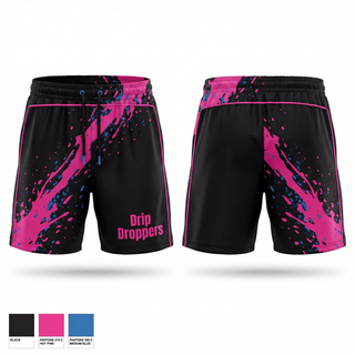 Athletic Shorts With Pockets, Drip Droppers, Baseball, Teamtime, Team time, sublimation, custom sports apparel, team uniforms, spirit wear, spiritwear, sports uniforms, custom shirts, team store, custom team store, fundraiser sports, apparel fundraiser