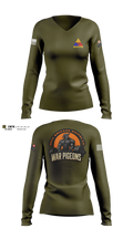 261st War Pigeons Women's Long Sleeve V-neck Shirt - 100