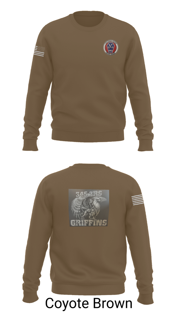 Crew Neck Sweatshirt, 345th TRS, , Teamtime, Team time, sublimation, custom sports apparel, team uniforms, spirit wear, spiritwear, sports uniforms, custom shirts, team store, custom team store, fundraiser sports, apparel fundraiser