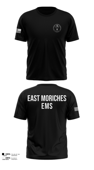 Old School Cotton Feel Shirt, East Moriches Community Ambulance, EMS/EMT, Teamtime, Team time, sublimation, custom sports apparel, team uniforms, spirit wear, spiritwear, sports uniforms, custom shirts, team store, custom team store, fundraiser sports, apparel fundraiser