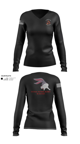 Womens Long Sleeve Vneck Shirt, H Co, 2-325TH AIR, , Teamtime, Team time, sublimation, custom sports apparel, team uniforms, spirit wear, spiritwear, sports uniforms, custom shirts, team store, custom team store, fundraiser sports, apparel fundraiser
