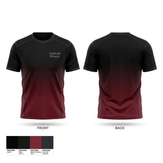 Short Sleeve Performance Shirt, Lowell black, Baseball, Teamtime, Team time, sublimation, custom sports apparel, team uniforms, spirit wear, spiritwear, sports uniforms, custom shirts, team store, custom team store, fundraiser sports, apparel fundraiser