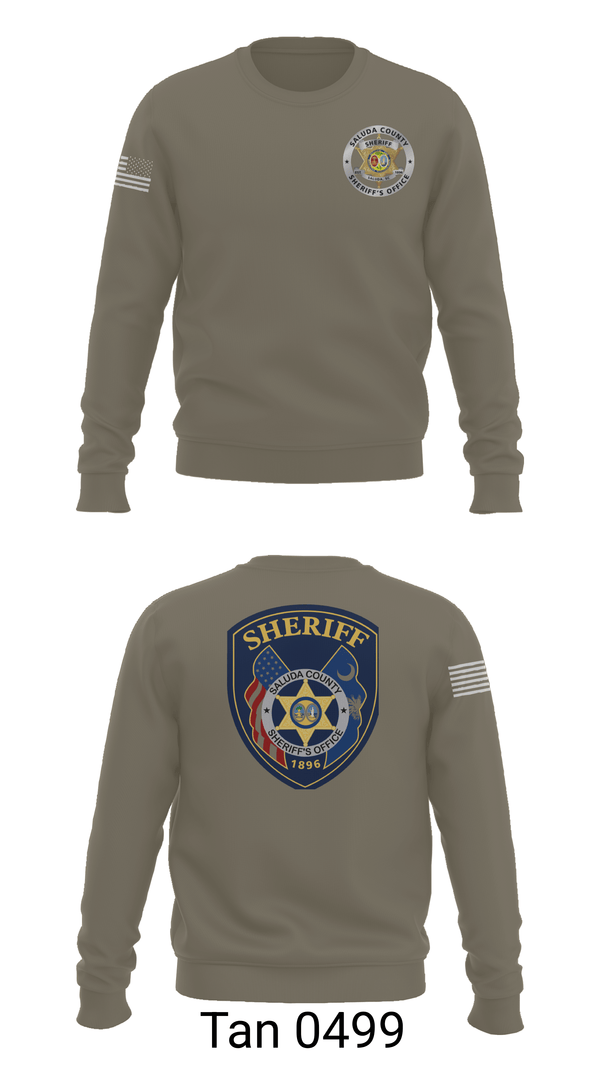 Crew Neck Sweatshirt, Saluda County Sheriff's Office, Police, Teamtime, Team time, sublimation, custom sports apparel, team uniforms, spirit wear, spiritwear, sports uniforms, custom shirts, team store, custom team store, fundraiser sports, apparel fundraiser