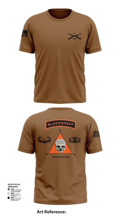 1st PLT B Co 1-173IN 18514147 Short Sleeve Performance Shirt - 26