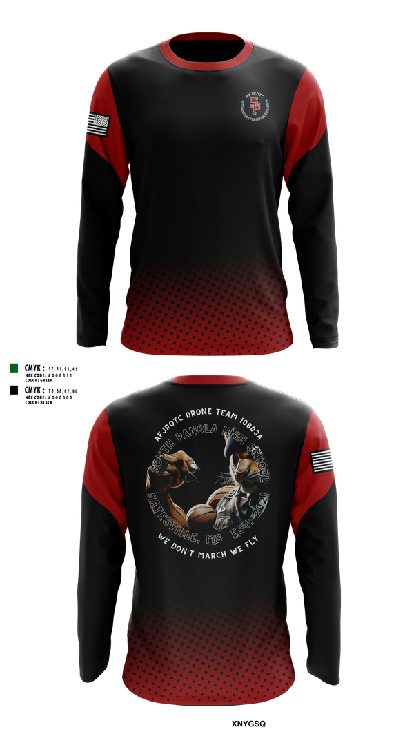 Long Sleeve Performance Shirt, AFJROTC MS-081 DRONE TEAM, , Teamtime, Team time, sublimation, custom sports apparel, team uniforms, spirit wear, spiritwear, sports uniforms, custom shirts, team store, custom team store, fundraiser sports, apparel fundraiser