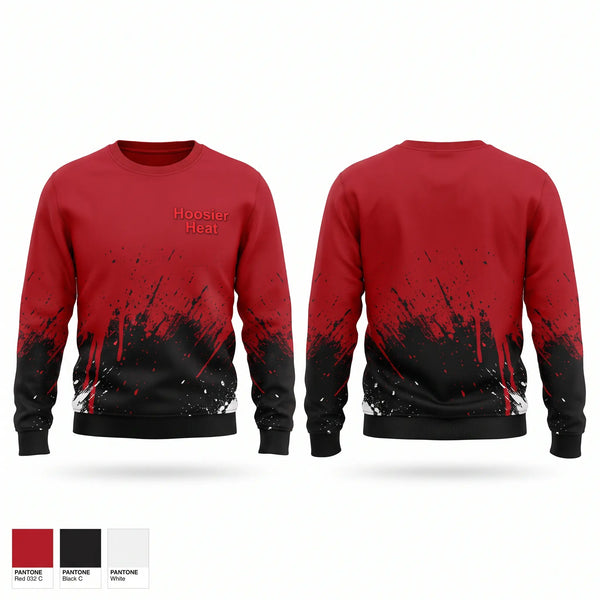 Crew Neck Sweatshirt, Hoosier Heat, Softball, Teamtime, Team time, sublimation, custom sports apparel, team uniforms, spirit wear, spiritwear, sports uniforms, custom shirts, team store, custom team store, fundraiser sports, apparel fundraiser