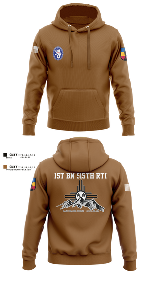 Hoodie, 1st BN 515th RTI, Army, Teamtime, Team time, sublimation, custom sports apparel, team uniforms, spirit wear, spiritwear, sports uniforms, custom shirts, team store, custom team store, fundraiser sports, apparel fundraiser