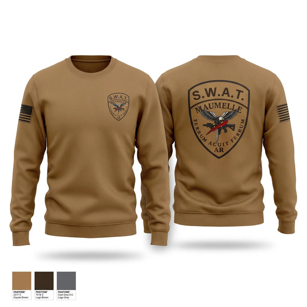 Crew Neck Sweatshirt, Maumelle Police Department SWAT, Police, Teamtime, Team time, sublimation, custom sports apparel, team uniforms, spirit wear, spiritwear, sports uniforms, custom shirts, team store, custom team store, fundraiser sports, apparel fundraiser