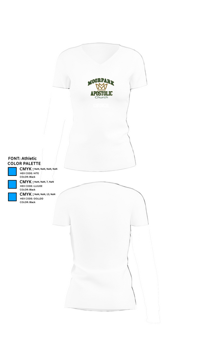 Church 46985103 Women's Short Sleeve V-neck Shirt - 18