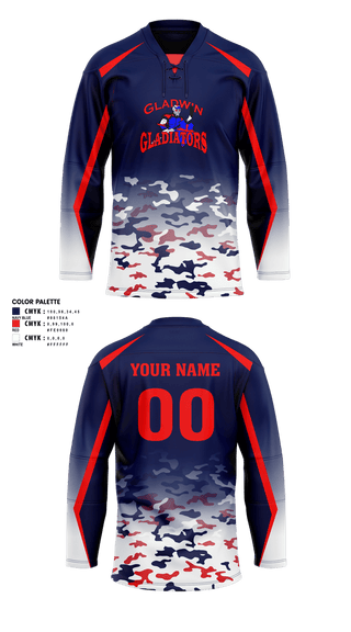 Hockey Jersey, Gladwin Gladiators, Ice Hockey, Teamtime, Team time, sublimation, custom sports apparel, team uniforms, spirit wear, spiritwear, sports uniforms, custom shirts, team store, custom team store, fundraiser sports, apparel fundraiser