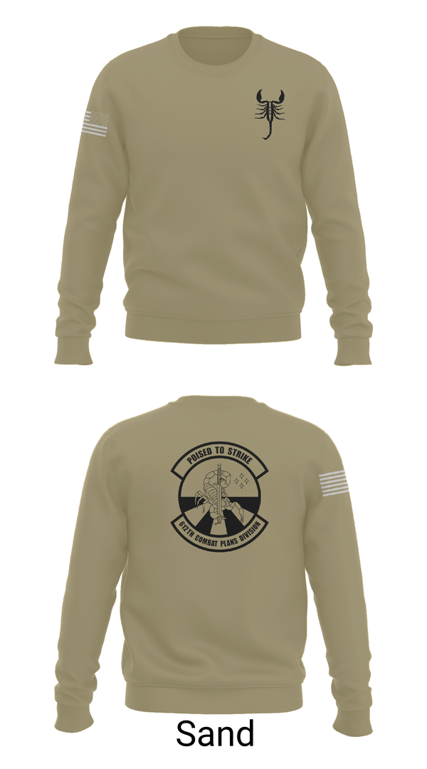 Crew Neck Sweatshirt, 612 Combat Plans Division, , Teamtime, Team time, sublimation, custom sports apparel, team uniforms, spirit wear, spiritwear, sports uniforms, custom shirts, team store, custom team store, fundraiser sports, apparel fundraiser