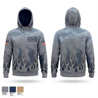 Hoodie, Perrytown Volunteer Fire Department, Fire Department, Teamtime, Team time, sublimation, custom sports apparel, team uniforms, spirit wear, spiritwear, sports uniforms, custom shirts, team store, custom team store, fundraiser sports, apparel fundraiser