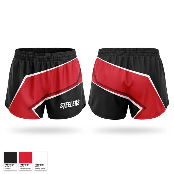 Womens Shorts, STEELERS, , Teamtime, Team time, sublimation, custom sports apparel, team uniforms, spirit wear, spiritwear, sports uniforms, custom shirts, team store, custom team store, fundraiser sports, apparel fundraiser