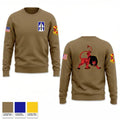 Charlie’s Battery 1st Battalion 163rd Field Artillery Division 96416093 Crew Neck Sweatshirt - 1
