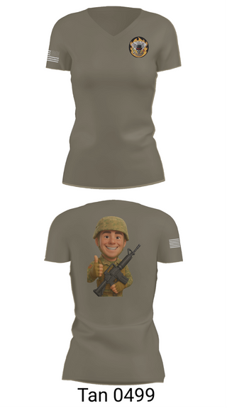 Womens Short Sleeve Vneck Shirt, 2-69 GCo, Army, Teamtime, Team time, sublimation, custom sports apparel, team uniforms, spirit wear, spiritwear, sports uniforms, custom shirts, team store, custom team store, fundraiser sports, apparel fundraiser