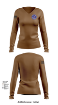 Battlefront Outdoors 9181915 Women's Long Sleeve V-neck Shirt - 101