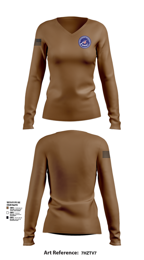 Womens Long Sleeve Vneck Shirt, Battlefront Outdoors, , Teamtime, Team time, sublimation, custom sports apparel, team uniforms, spirit wear, spiritwear, sports uniforms, custom shirts, team store, custom team store, fundraiser sports, apparel fundraiser