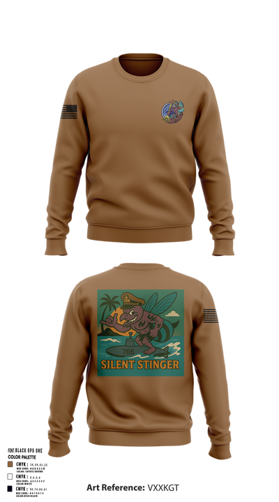 USS CHARLOTTE SSN 766 29981241 Crew Neck Sweatshirt - 101