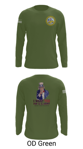 Long Sleeve Performance Shirt, US Army I Want You, Army, Teamtime, Team time, sublimation, custom sports apparel, team uniforms, spirit wear, spiritwear, sports uniforms, custom shirts, team store, custom team store, fundraiser sports, apparel fundraiser
