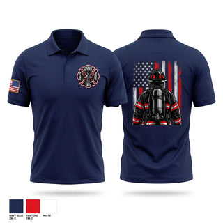 Short Sleeve Performance Polo, Myrtle Springs Fire Department, Fire Department, Teamtime, Team time, sublimation, custom sports apparel, team uniforms, spirit wear, spiritwear, sports uniforms, custom shirts, team store, custom team store, fundraiser sports, apparel fundraiser