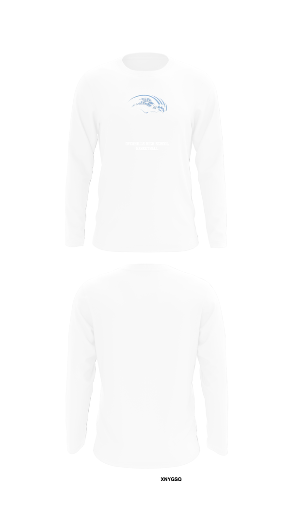Long Sleeve Performance Shirt, Overhills High School Basketball, Men's Basketball, Teamtime, Team time, sublimation, custom sports apparel, team uniforms, spirit wear, spiritwear, sports uniforms, custom shirts, team store, custom team store, fundraiser sports, apparel fundraiser