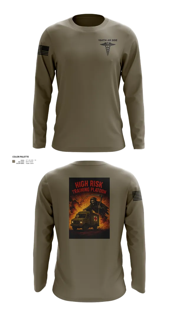 Long Sleeve Performance Shirt, 194th AR BDE HRT Medics, Army, Teamtime, Team time, sublimation, custom sports apparel, team uniforms, spirit wear, spiritwear, sports uniforms, custom shirts, team store, custom team store, fundraiser sports, apparel fundraiser