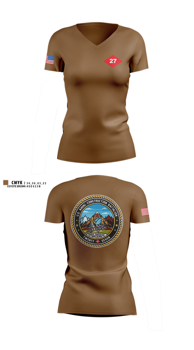 NCB 27 91682138 Women's Short Sleeve V-neck Shirt - 1