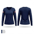 Faith Family Academy 6509891 Women's Long Sleeve V-neck Shirt - 1