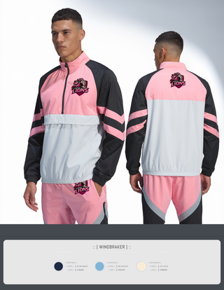 Windbreaker, Fairfax Lions, Men's Soccer, Teamtime, Team time, sublimation, custom sports apparel, team uniforms, spirit wear, spiritwear, sports uniforms, custom shirts, team store, custom team store, fundraiser sports, apparel fundraiser