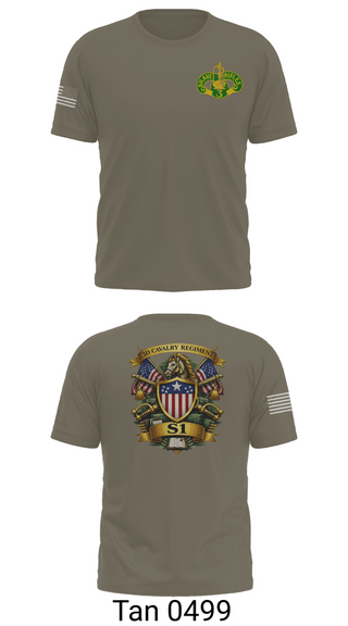 Short Sleeve Performance Shirt, 3d Regiment Cavalry, Army, Teamtime, Team time, sublimation, custom sports apparel, team uniforms, spirit wear, spiritwear, sports uniforms, custom shirts, team store, custom team store, fundraiser sports, apparel fundraiser