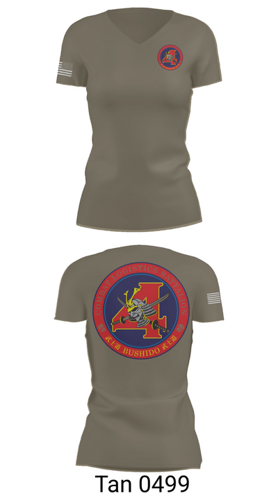 Combat Logistics Battalion 4 46395084 Women's Short Sleeve V-neck Shirt - 68