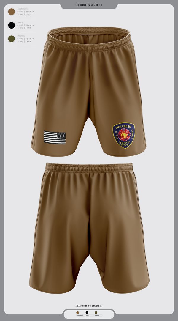 Athletic Shorts With Pockets, PCFD, , Teamtime, Team time, sublimation, custom sports apparel, team uniforms, spirit wear, spiritwear, sports uniforms, custom shirts, team store, custom team store, fundraiser sports, apparel fundraiser