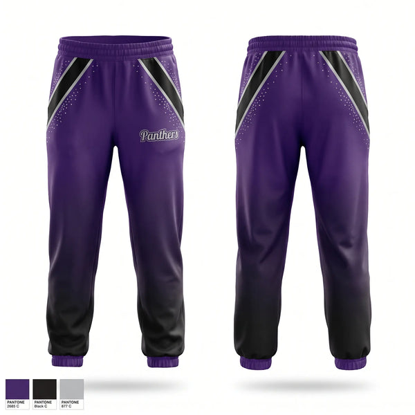 Sweatpants, Panthers, Cheer, Teamtime, Team time, sublimation, custom sports apparel, team uniforms, spirit wear, spiritwear, sports uniforms, custom shirts, team store, custom team store, fundraiser sports, apparel fundraiser