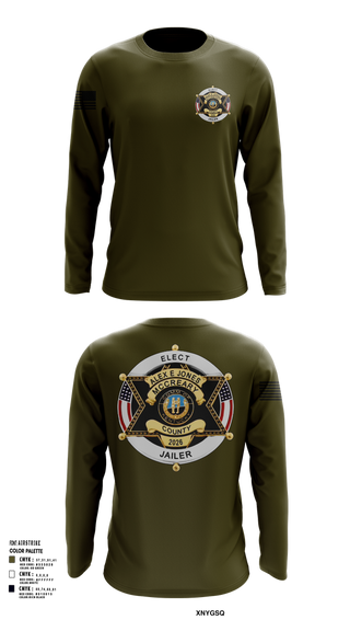 Long Sleeve Performance Shirt, Alex E. Jones for Jailer 2026, , Teamtime, Team time, sublimation, custom sports apparel, team uniforms, spirit wear, spiritwear, sports uniforms, custom shirts, team store, custom team store, fundraiser sports, apparel fundraiser