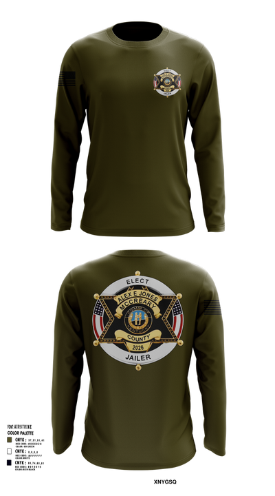 Alex E. Jones for Jailer 2026 65604451 Long Sleeve Performance Shirt 101