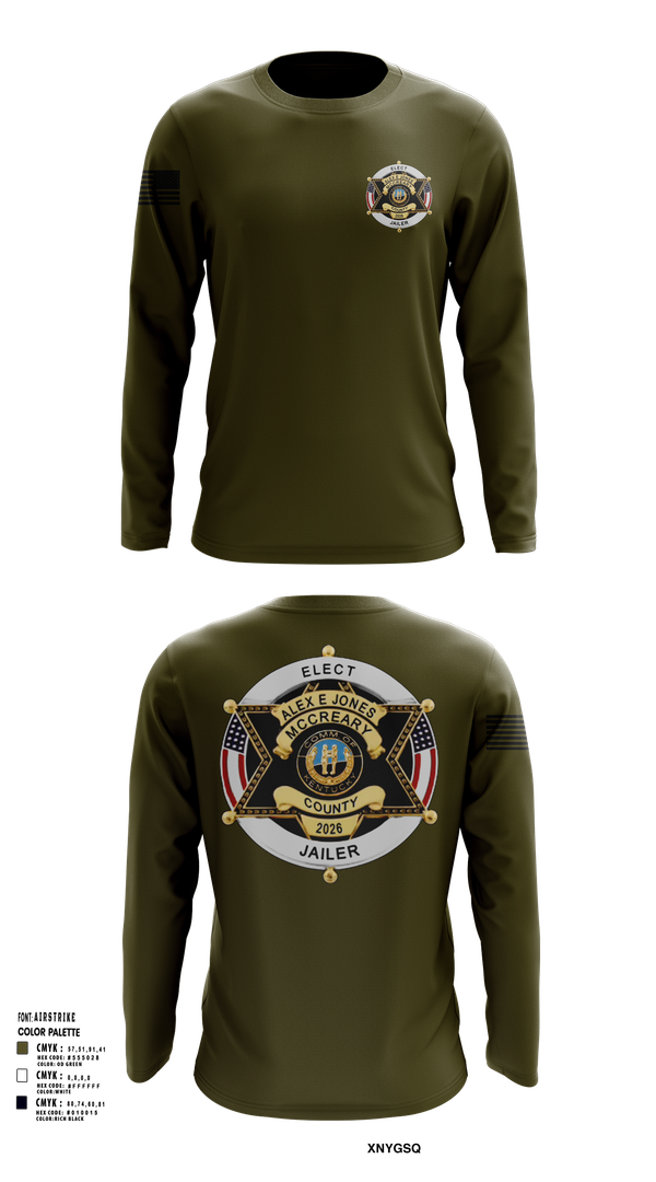 Long Sleeve Performance Shirt, Alex E. Jones for Jailer 2026, , Teamtime, Team time, sublimation, custom sports apparel, team uniforms, spirit wear, spiritwear, sports uniforms, custom shirts, team store, custom team store, fundraiser sports, apparel fundraiser